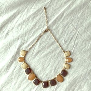 Adjustable large jewel necklace